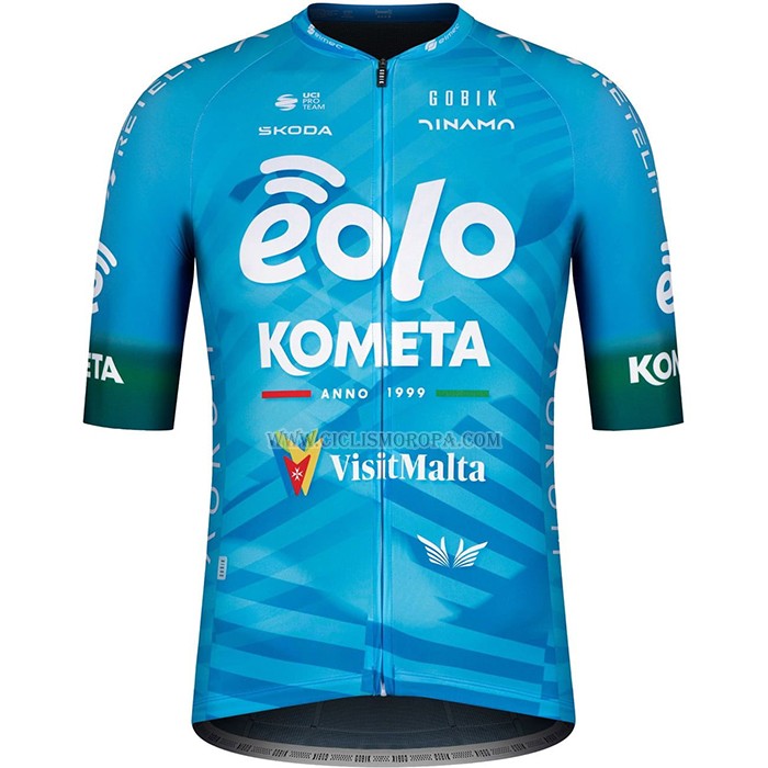 2023 Ropa Ciclismo Eolo Kometa Azul Mangas Cortas y Culotte Corto